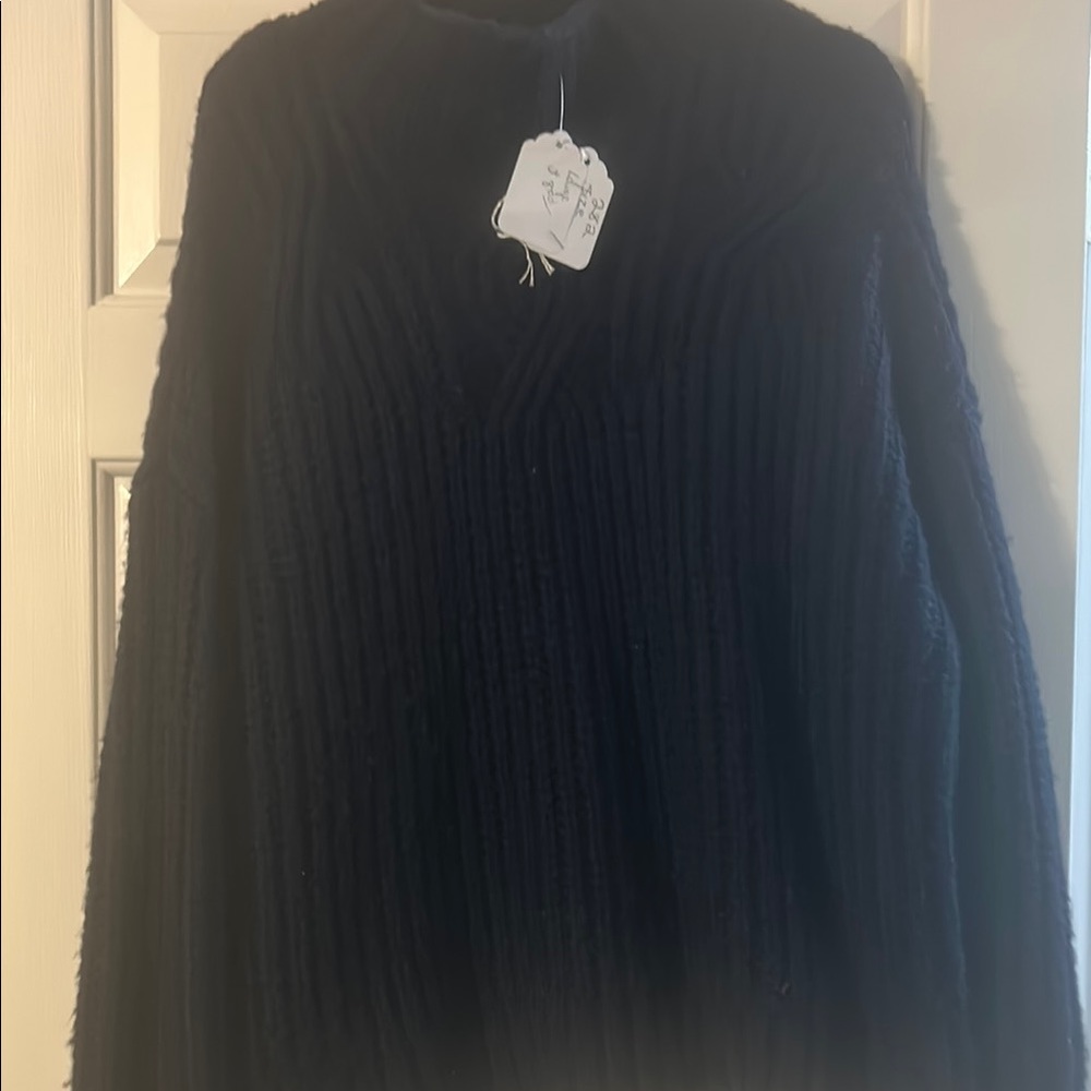Cozy Navy  Knit Sweater